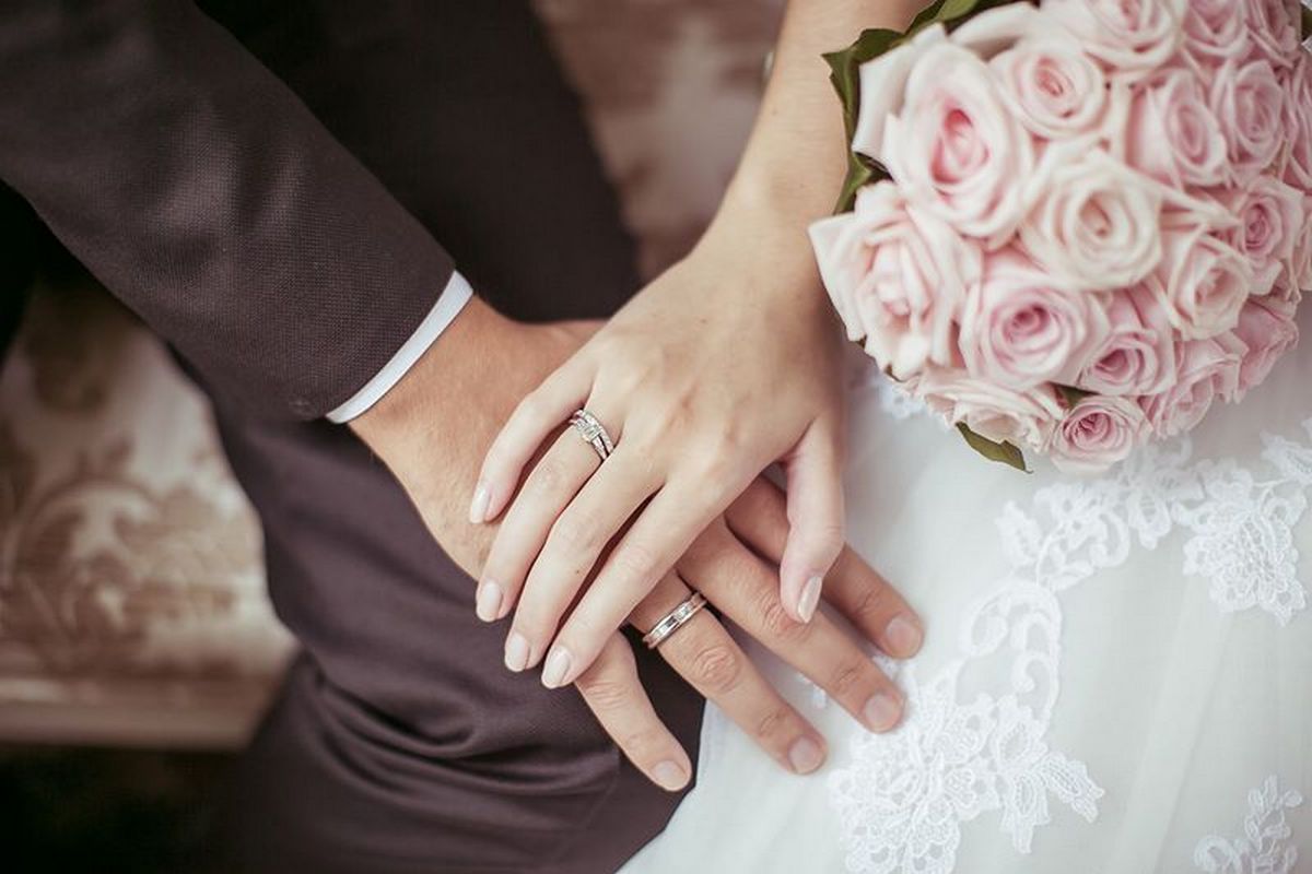 Обручальные кольца жених и невеста
