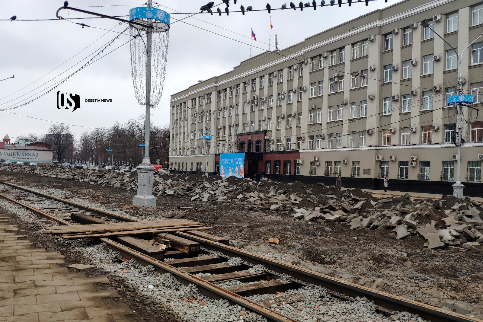 Площадь свободы владикавказ. Площадь Победы Владикавказ.